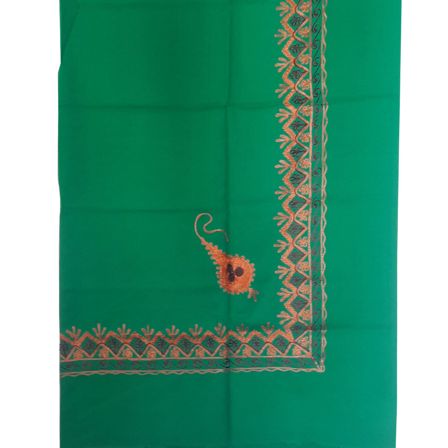 Green Aari Embroidered Ommani Musar / Rumal / Ghutra / Shemagh